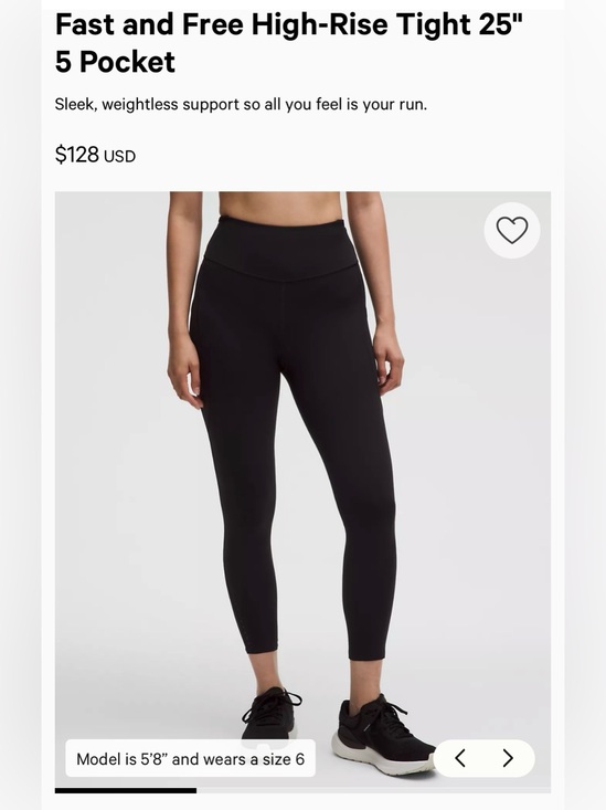 lululemon athletica Pants - Lululemon Fast and Free 25” Legging